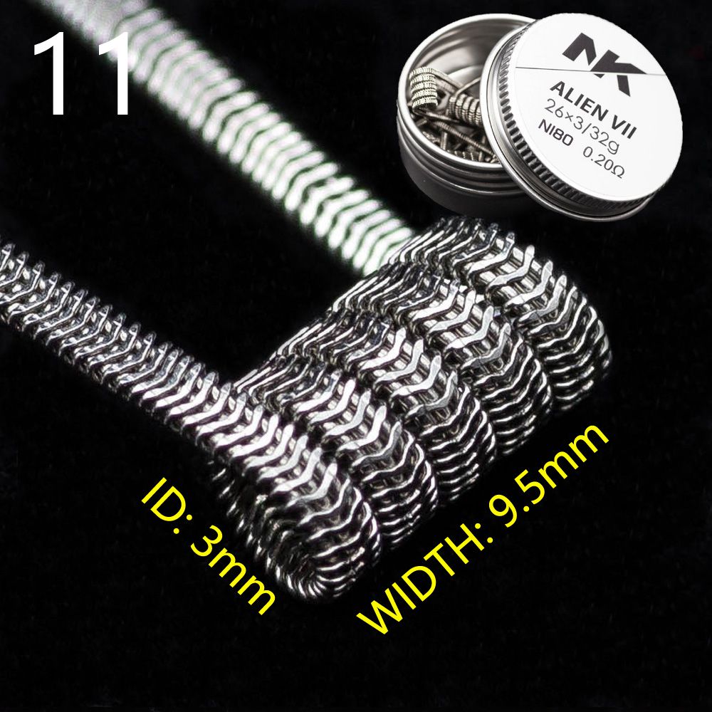 NK Ni80 DIY Coils Clean Prebuilt Triple Fused Clapton Vape Wire Flat Ribbon Heating E-cig RTA RDTA RDA RBA MTL Pre-made Coils