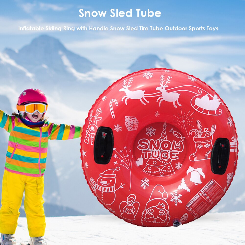 Anello da sci gonfiabile in PVC galleggiante slitta da neve tubo da sci cerchio da sci inverno sport all&#39;aria aperta giocattoli forniture per bambini bambini adulti