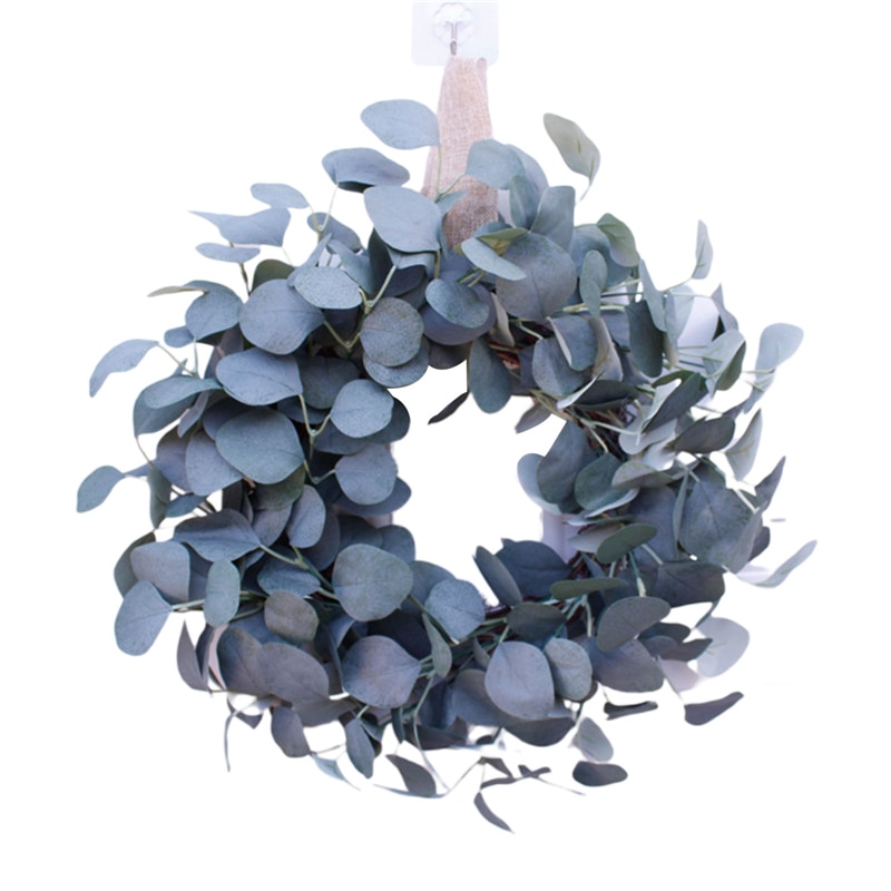 Mode Eucalyptus Krans, Lente Zomer Kunstmatige Groene Leaf Garland Voor Front Deur Thuis Kamer Tuin Decoratie