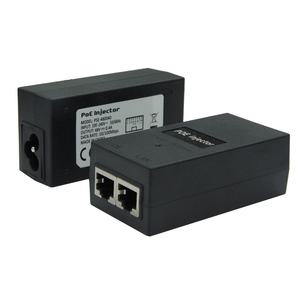 Adaptateur d'injecteur POE passif 24V 1a, type de bureau 10/100Mbps, adaptateur conforme UBIQUITI