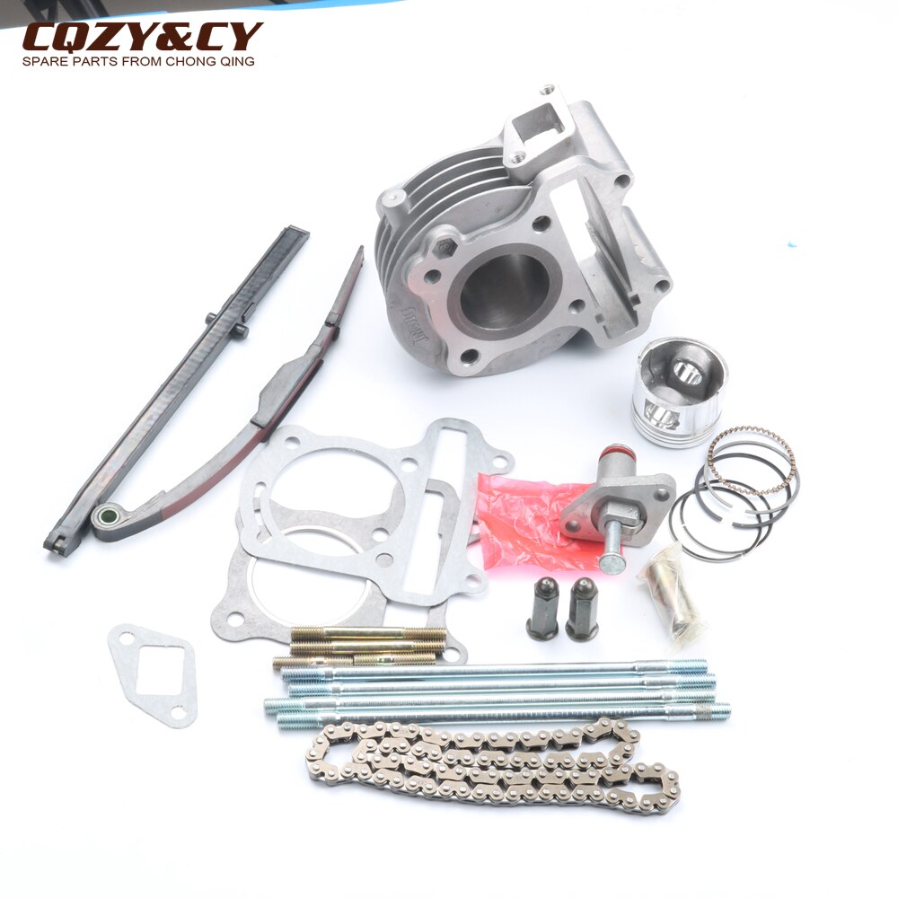 39mm sylinder sett 82l kamkjede bolt strammer kjedeguide til  gy6 50cc 139 qmb 139 qma 4- takts scooter kart atv
