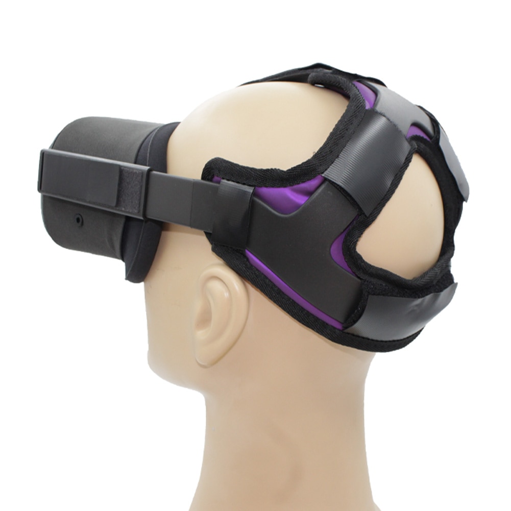 Fácil instalar couro do plutônio durável realidade virtual macio gravidade pressão equilíbrio cabeça cinta almofada para oculus quest vr fone de ouvido