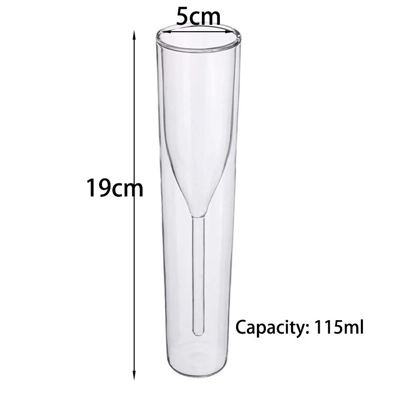 2 sztuk nordycki kieliszki robić szampana robić restauracji, na wesele rum podwójna ściana tulipan czara toast ślubny sherry musujące kubek czerwone wino