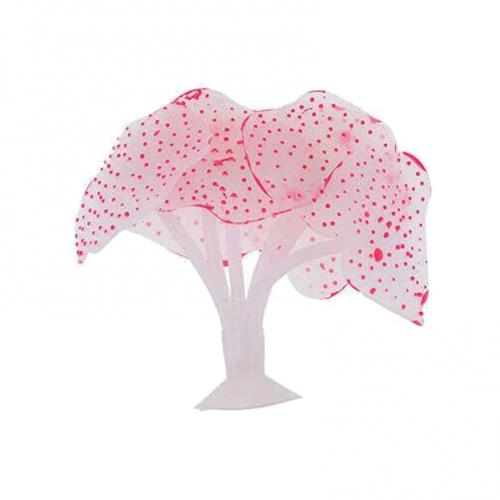 80! Aquarium lumineux en Silicone artificiel, méduse, poisson, ornement sous-marin, décor de maison: Rouge