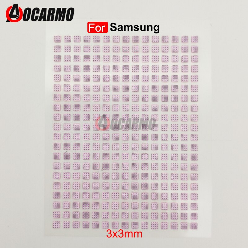 Aocarmo 3X3Mm Water Schade Label Garantie Indicator Sensoren Reparatie Waterdichte Sticker Lijm Voor Samsung Galaxy Note