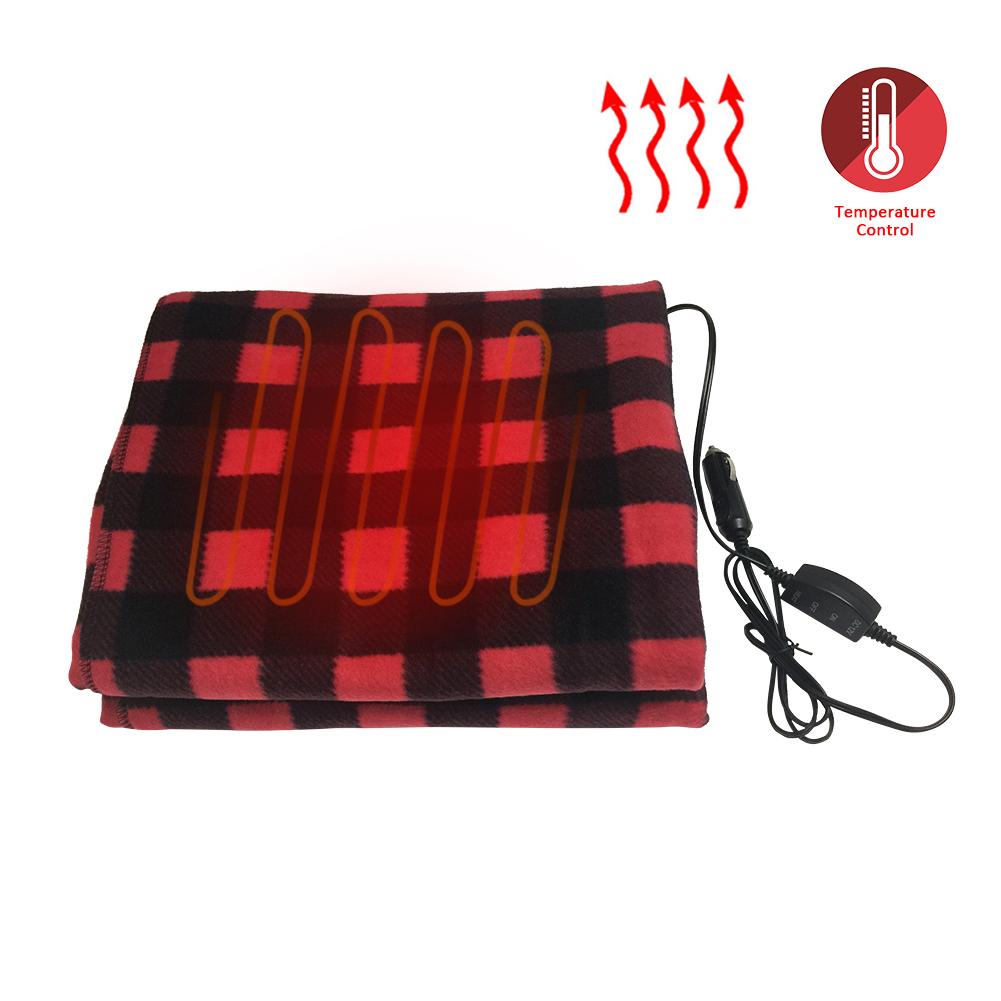 Couverture chauffante de voiture SUV 45W 12v | Nouvelle couverture chauffante, pour voiture, économie d'énergie, automne et hiver, pour camion Camping RV: Rouge