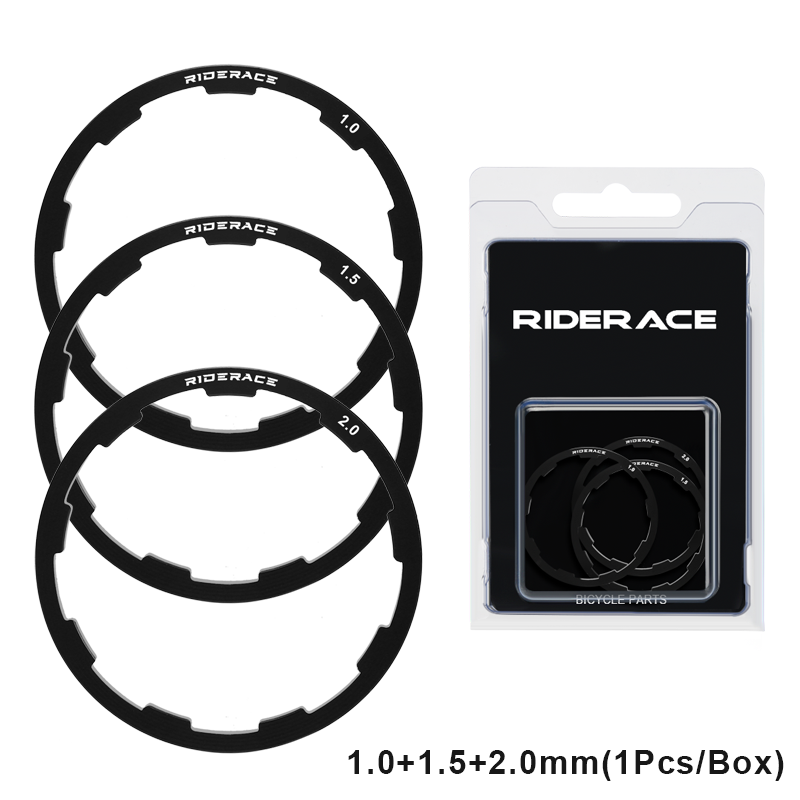 Arandela de buje de bicicleta, junta de 1/1, 5/1,85/2/2,18/2,35mm para 7 8 9 10 11 velocidades, espaciador de volante de Cassette para bicicleta de montaña y carretera, 3 uds.: Azul