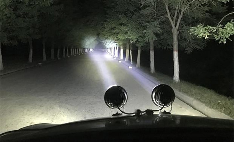 Faro Led redondo de 6 pulgadas para coche 60W 4D luz Led para 4x4 todoterreno ATV camión remolque RV imán faros de conducción Led foco portátil