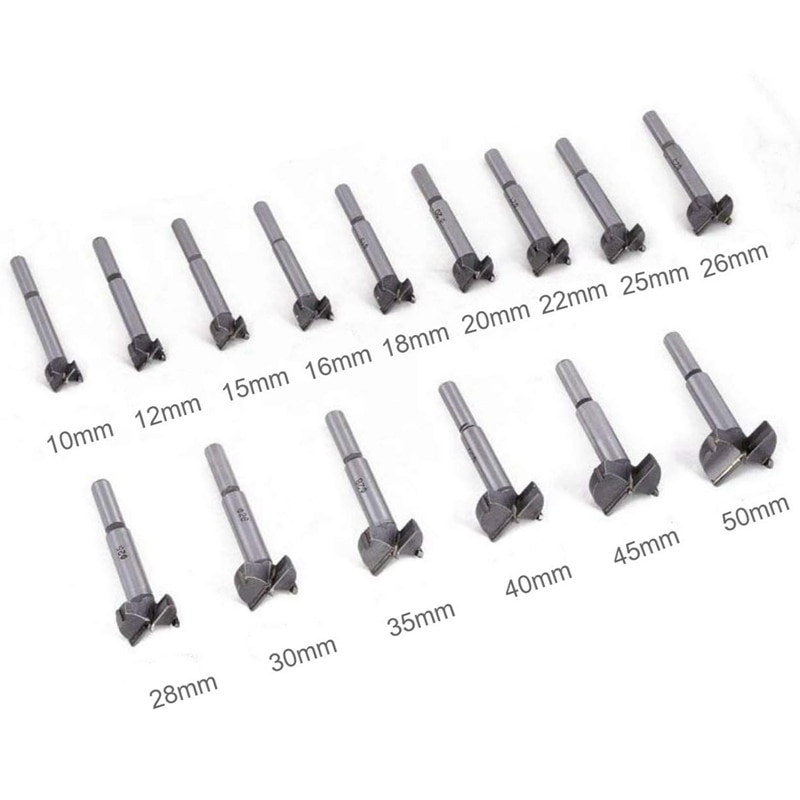 Forstner Drill Bit Set 15 Pcs 10mm 50mm Woodwork... Grandado