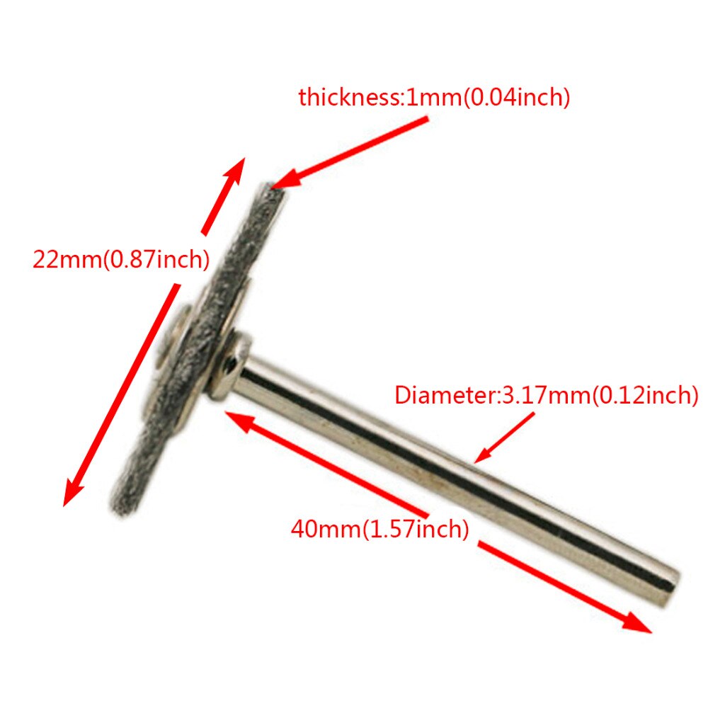 25mm 16pcs Platinum Blades Steel Wire Wheel Brush Dremel Rotary Tool For Mini Drill Tools Polishing Dremel Accessories