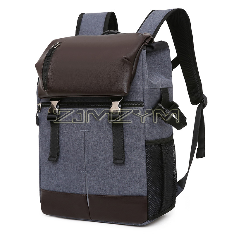Multi-functional Camera Backpack Video Digital DSLR Bag Large Capacity Outdoor Camera Photo Bag Case: light green