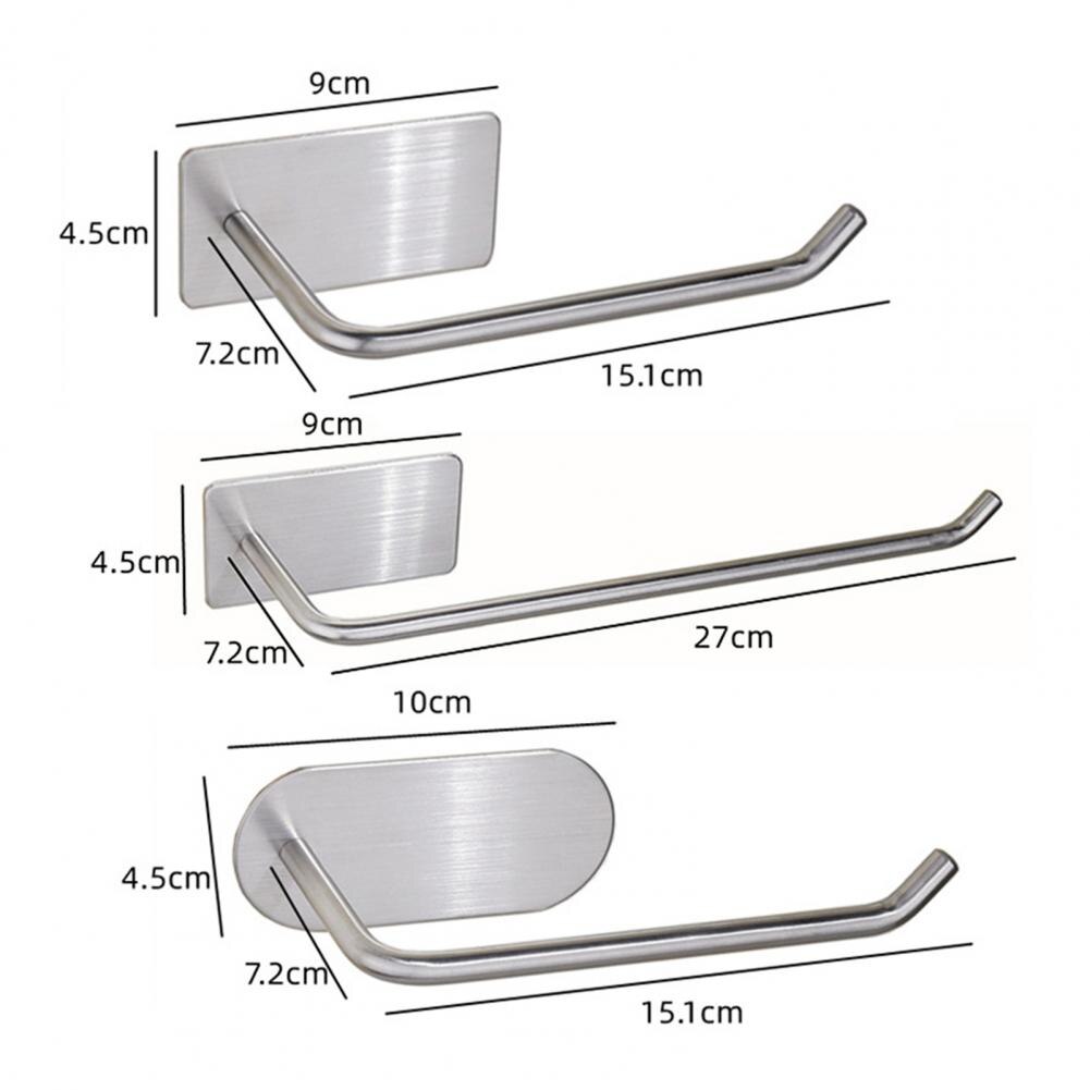 Roll Paper Holder Wall Mount Stainless Steel Storage Holder Paper Towel Rack Hanger Organization Towel Holder Tissue Hanger