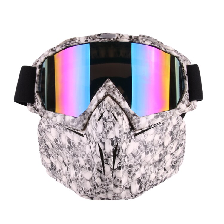 Motorcycle Mask Goggles Riding Windproof Motocross goggles Riding Skiing Moto Bike Detachable Modular Dust Helmet Goggle glasses