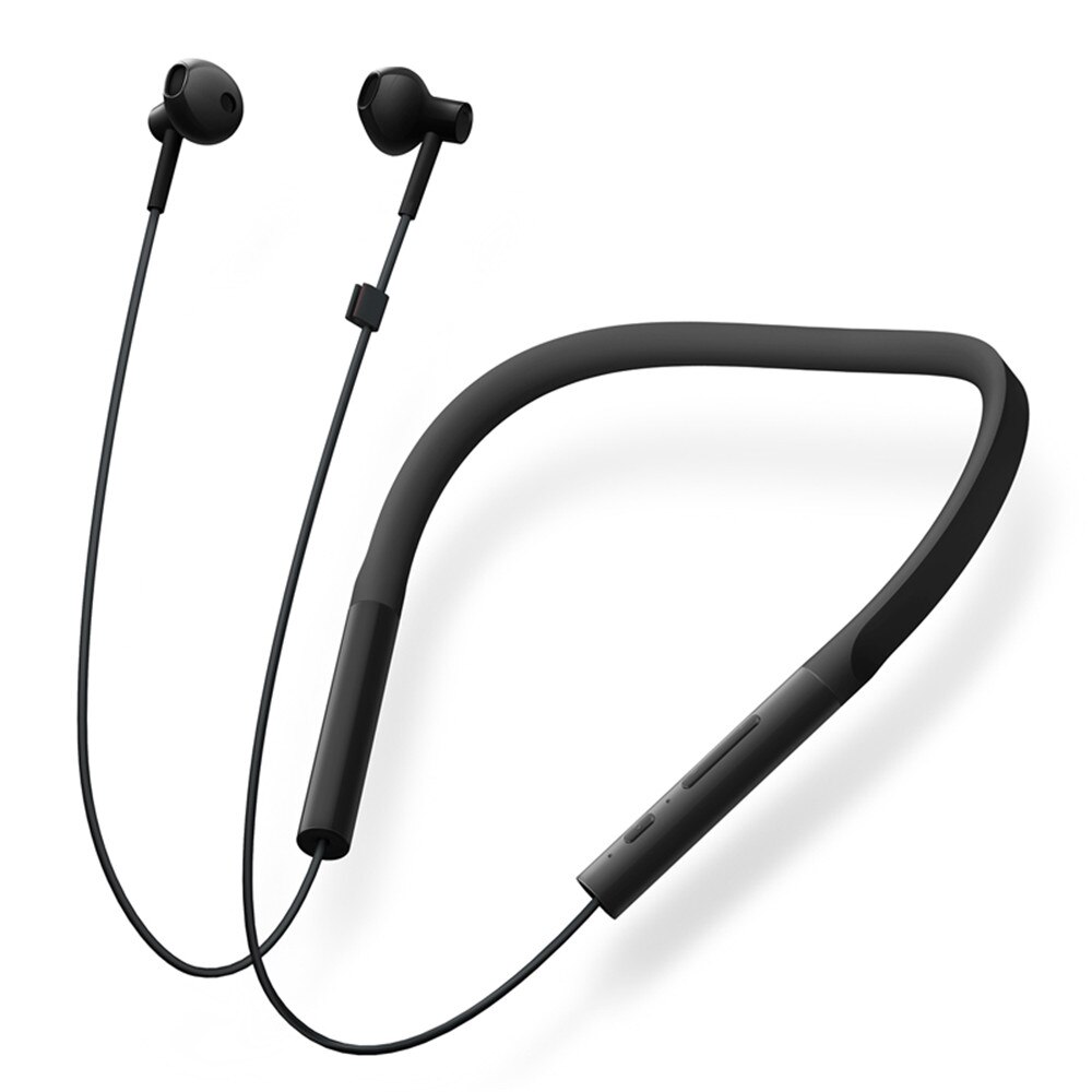 Original Xiaomi Bluetooth écouteur collier de cou édition jeunesse Sport sans fil Bluetooth casque avec micro écouteurs casque: Black
