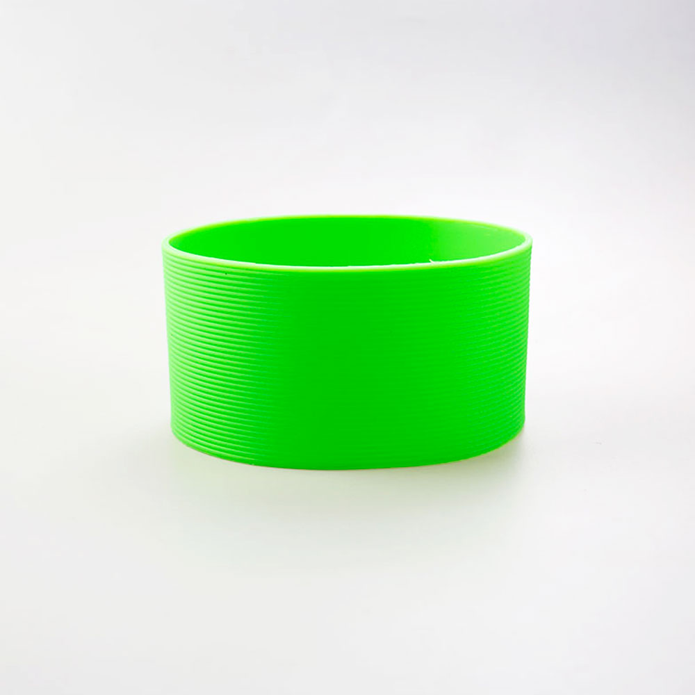 16 Kleuren 8.5Cm Siliconen Cup Cover Strepen Antislip Warmte Voor Glas Cup Mouwen 85Mm Geïsoleerde Water fles Cup Mouwen: Deep Blue