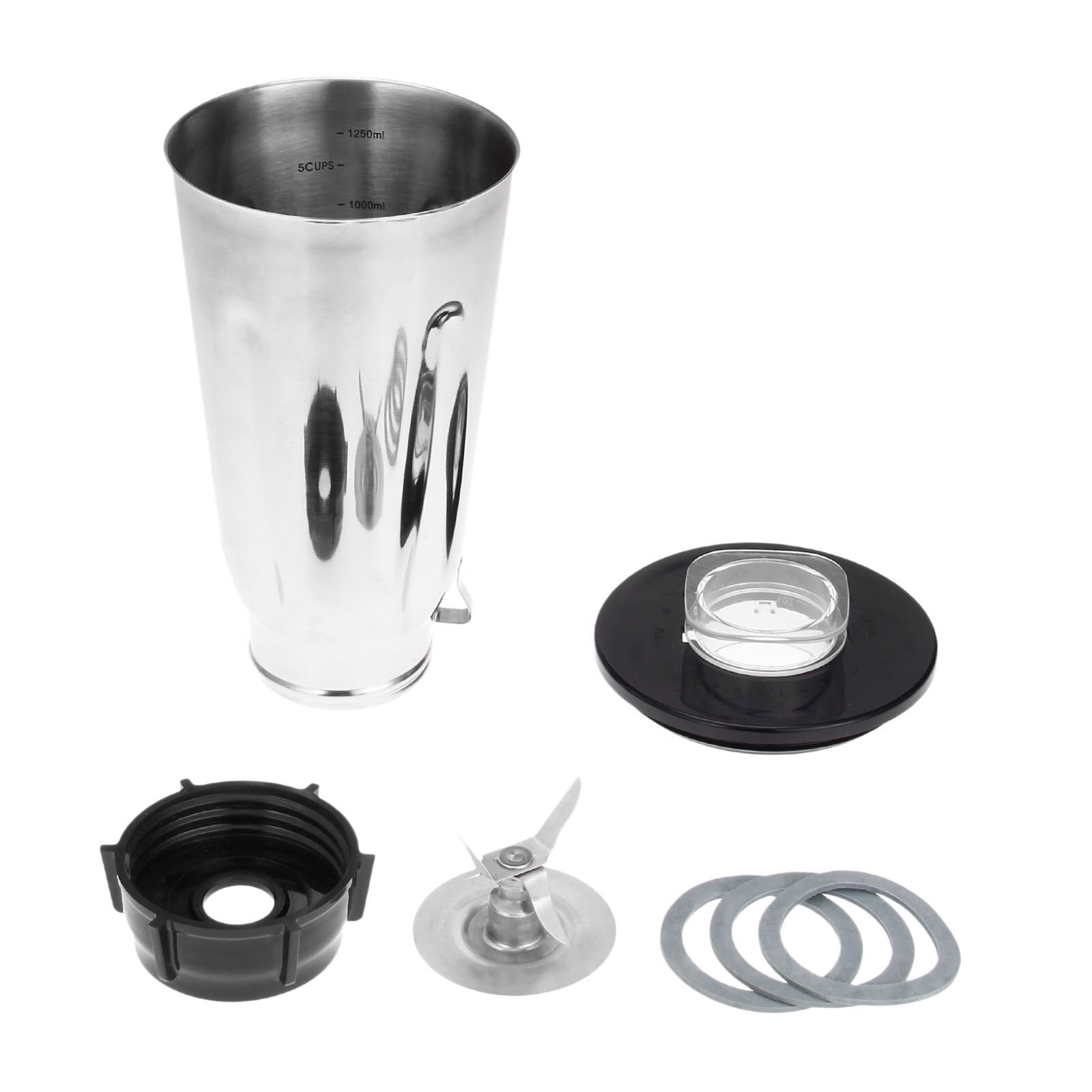 Stainless Steel Blender Repair Kit 5 Cup Jar Lid Blade Base Gasket Set Fits For Oster Blenders And Kitchen Centers