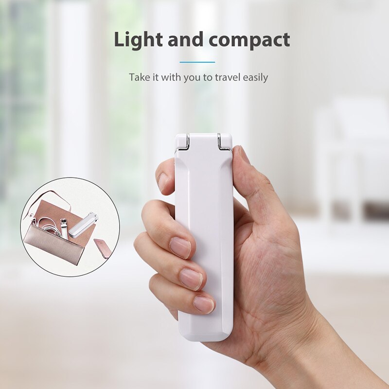 UV Handheld Germicidal Wand USB Foldable Sterilizer Ultraviolet Light Sterilizer Stick Photocatalysis Anion Ozone Air Filter