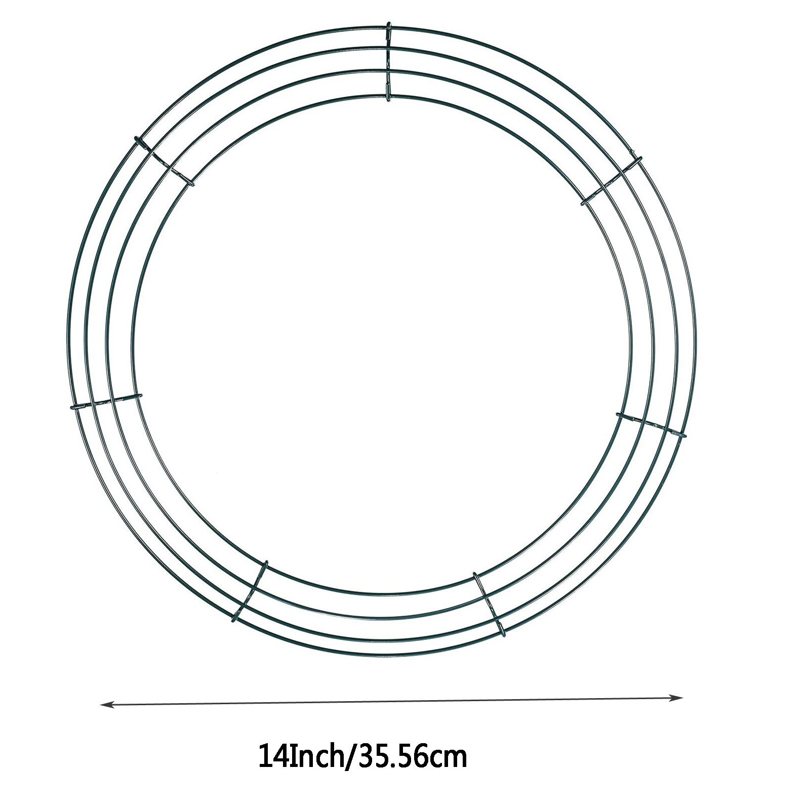Round Metal Wreath 14 In Heart-Shaped Wire Frame Wedding Valentine's Day DIY