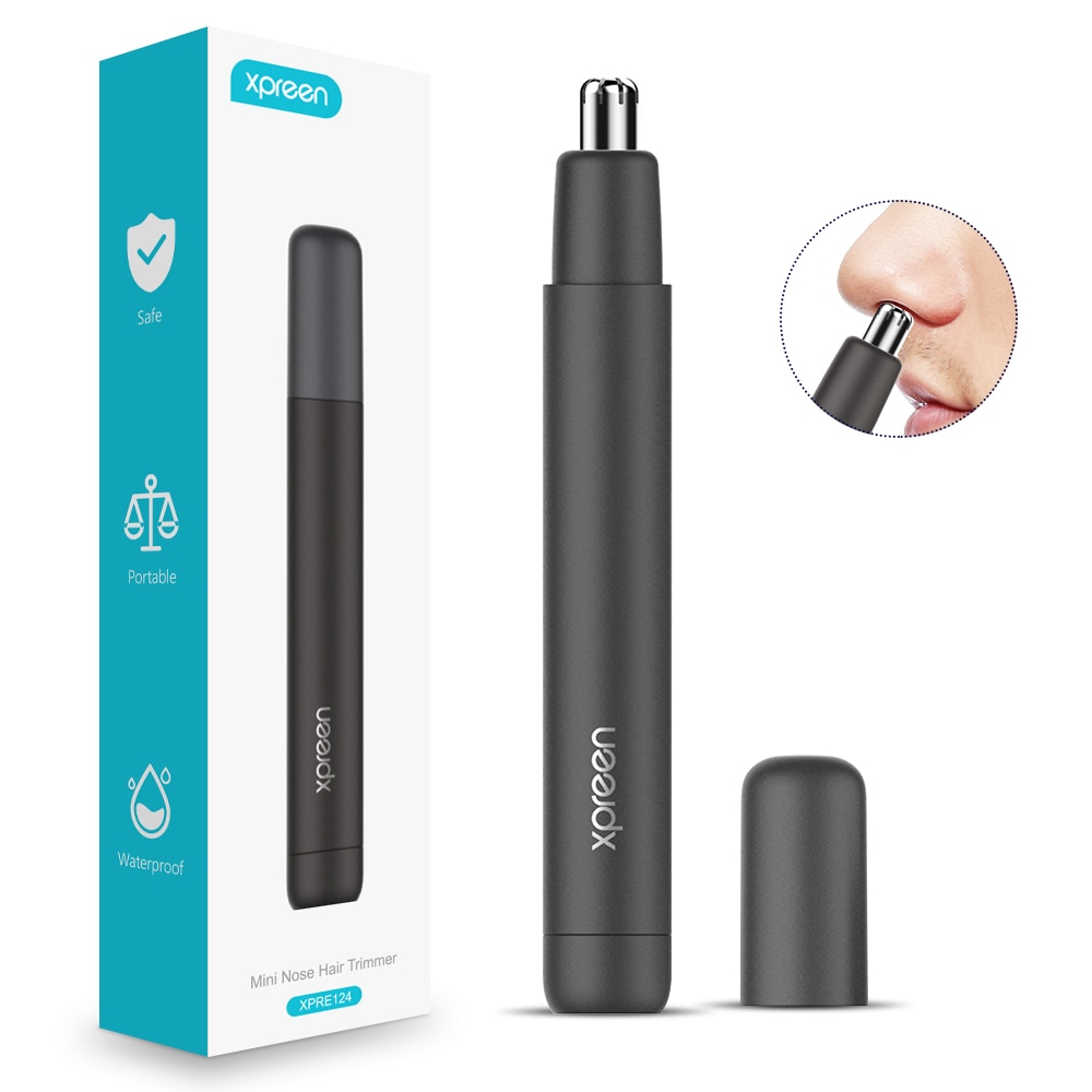 Xpreen Electric Ear Nose Hair Remover Shaver Rechargeable Hair Removal Eyebrow Trimer Safe Lasting Face Care Tool Hair Cutter