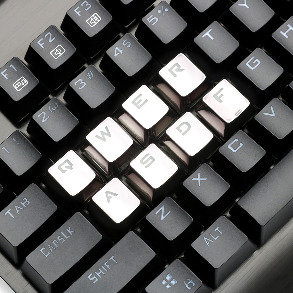 Redragon 12 Key Double Shot Injection Backlit Electroplated mechanical keyboard keycaps For Cherry MX style Including key-puller