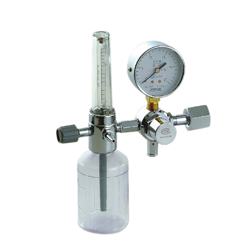 Oxygen Flow Meter Oxygen Flowmeter Pressure Gauge 0-10L/Min G5/8 Oxygen Pressure Valve Regulator