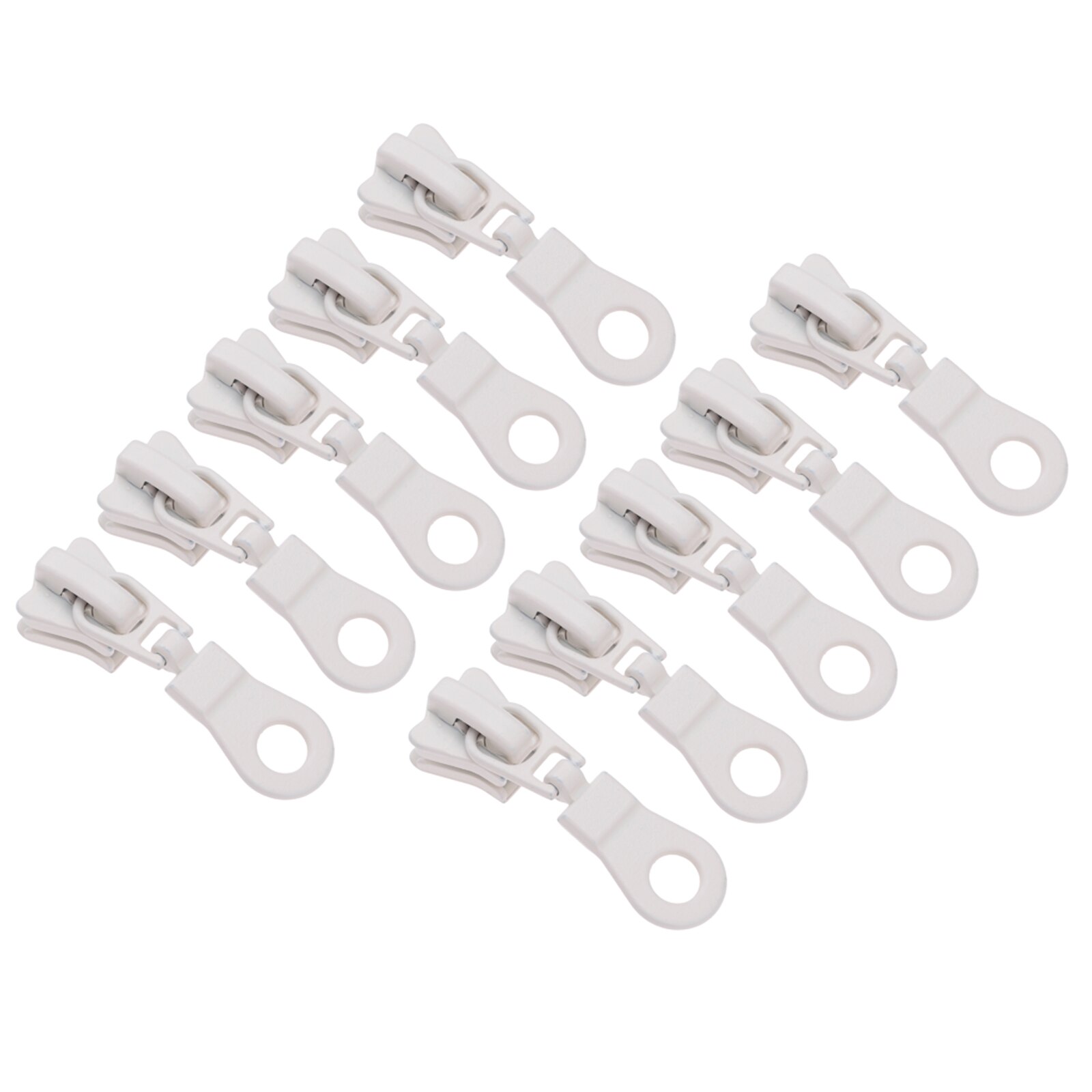 10/11Stck 40*12mm Zink-legierung Reißverschluss Schieberegler Metall Reißverschluss Schieberegler Reißverschlüsse Kopf DIY Koffer Kleidung tasche Reparatur NäHenne Zubehör: Beige 10Stck