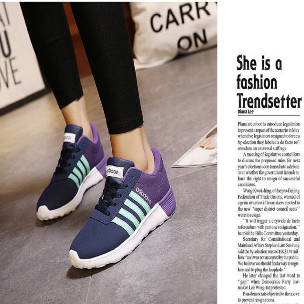 laufschuhe Beiläufige Modische Sport Schuhe Bildschirm Tuch Spitze Up Fly Frauen Gewebe Weich Langlebig Neuen Stil CT