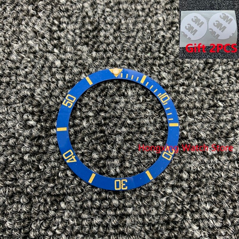 38mm Uhr Ring Keramik Lünette Einsatz Ring für GMT Uhr 40mm Gehäbenutzen Uhr Zubehör Innen durchmesser 30,8mm 2 stücke Band): sub Keramik 4