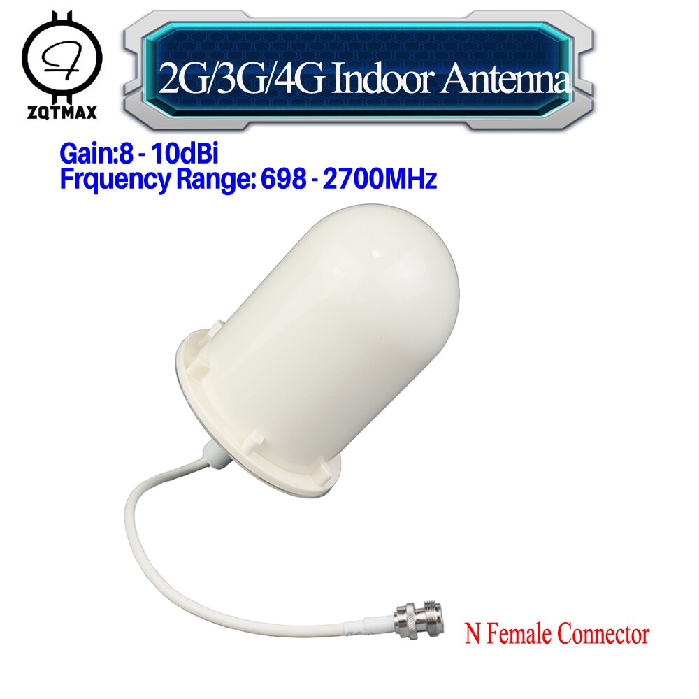 ZQTMAX-antena interior omnidireccional 12 DBi para amplificador de señal 2G 3G 4G, 698-2700MHz, UMST LTE 2600