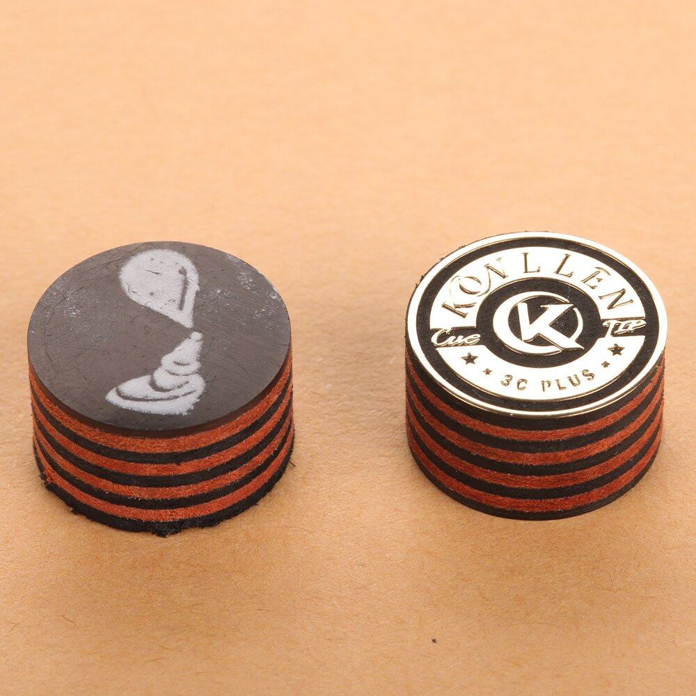 KONLLEN Pool Cue Tips MH Billiard Cue Tips 14mm 8 Laminated Japanese Imported Pigskin Cue Tips Billiard Accessories