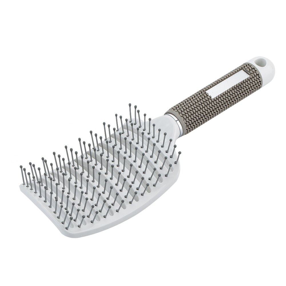 Cepillo con Cerdas de Nailon para el Cabello de Mujer, Peine para Masaje de Pelo Rizado o Mojado, Accesorio de Estilismo y Peluquería ideal para Salón de Belleza