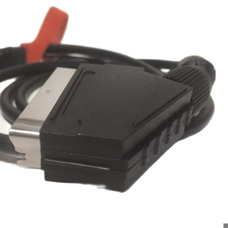 Mister fpga vga til scart rgb/rgbs-kabel til fc fpga-familiecomputer crt emu-driver pc med lav opløsning, ren kobber 3.5mm lyd