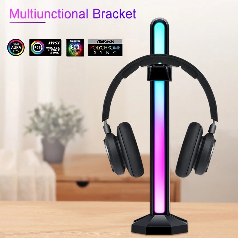 RGB Vertical VGA Holder 12V 4pin/5V 3pin ARGB GPU Support,Graphics Card Bracket Stand,Jack MOBO AURA SYNC,Black/White/Pink