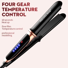Fast Heat Curling Iron Hair Straightener Temperature Adjustment Flat Ceramic Heating Hair Straightening Iron Stylin