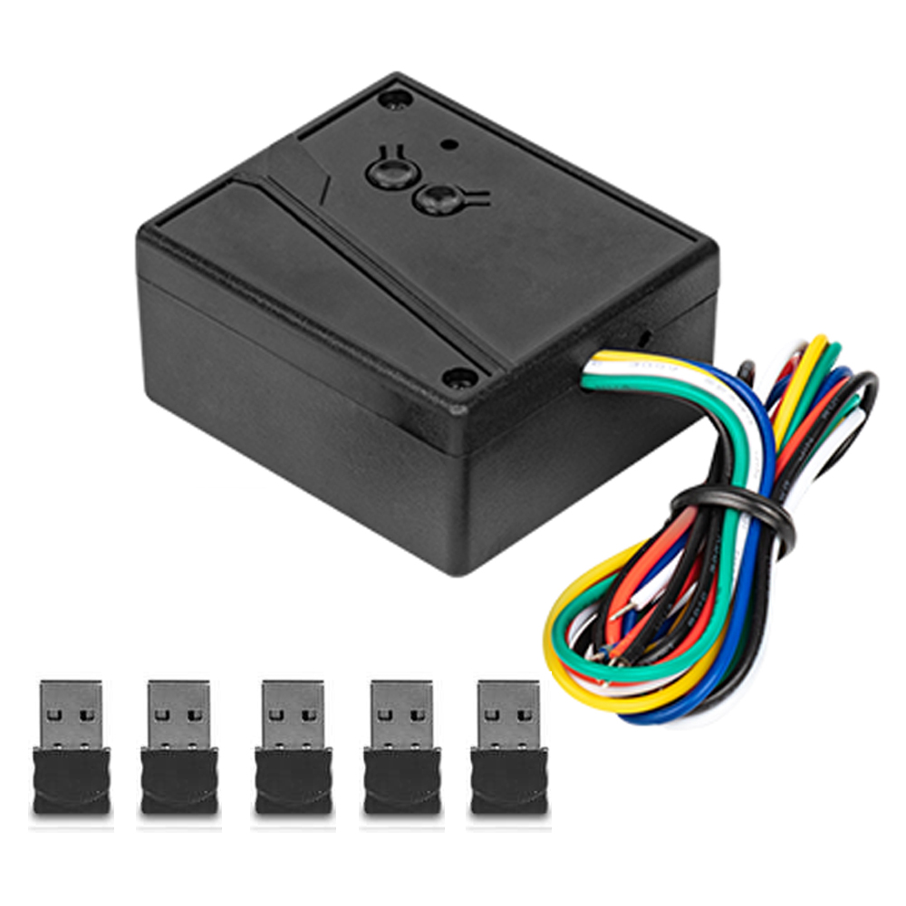 Empfänger zum Öffnen der Garagentor, Empfänger für das Automatisierungssystem zur Zugangskontrolle zu Hause, 2,4-G-Bluetooth-Verbindung, USB-Anschluss-Öffnungsgerät: Braun