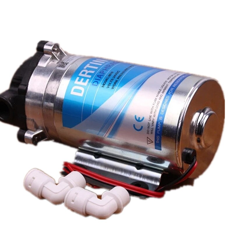 400gpd Membraanpomp 36VDC Ro Booster Hogedrukpomp Vacuüm Water Filter Onderdelen Voor Omgekeerde Osmose Systeem Druk Verhogen