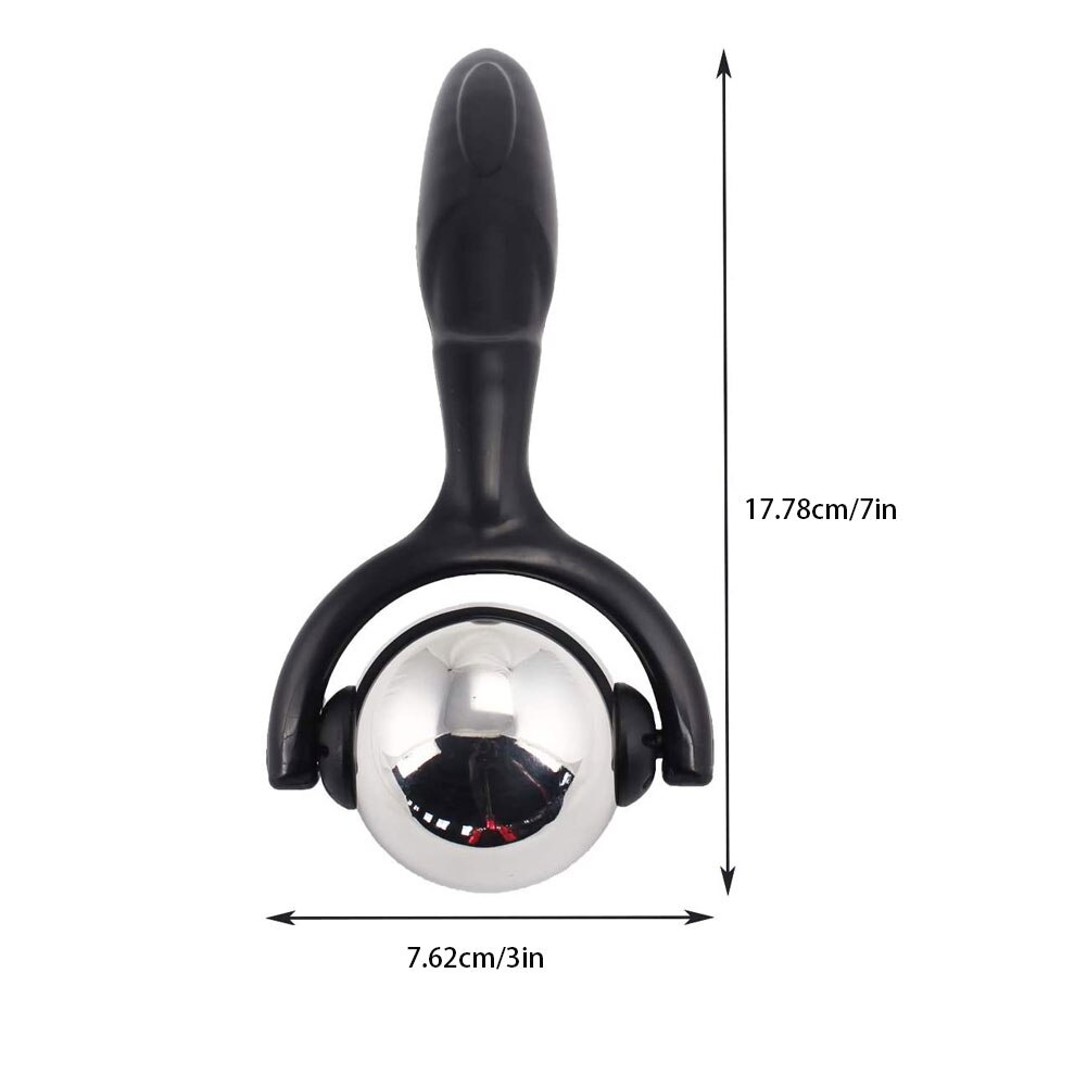 Roller Massage Bal Lichaam Nek Schouder Terug Been Massage Roller Dij Kalf Spier Fysieke Therapie Bal Rvs Gezicht