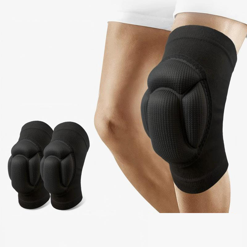 2 stks Sport Kneepad Verdikking Anti-Collision Sport Bescherming Kniebeschermer Elastische Ademende Kniebrace voor Dansen Voetbal