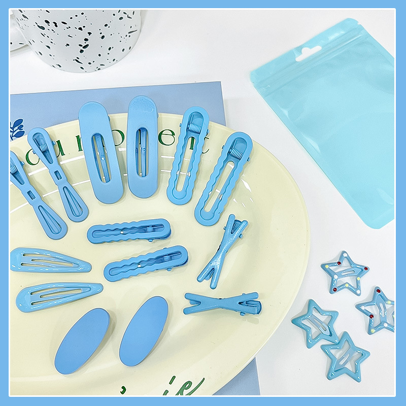 18 unids/set de pinzas geométricas para el cabello para niñas, adorno para el cabello dulce, pasadores de horquillas laterales para niños, accesorios para el cabello de para niños: Lavanda