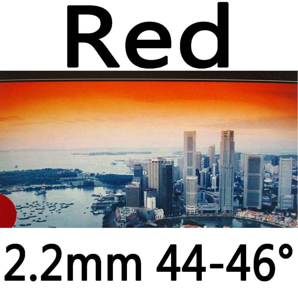 Kokutaku Tokyo 868 Pips-In Table Tennis (PingPong) Rubber with Japanese Sponge: Red 2.2mm H44-46