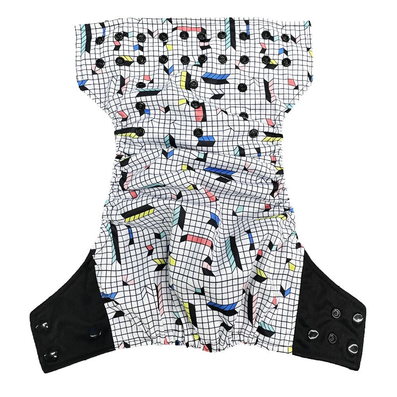 Pororo Baby Herbruikbare Doek Luier Bamboe Houtskool 4 Stuks, Wasbare Luier Luiers Met Kleur Tab Houtskool Inserts