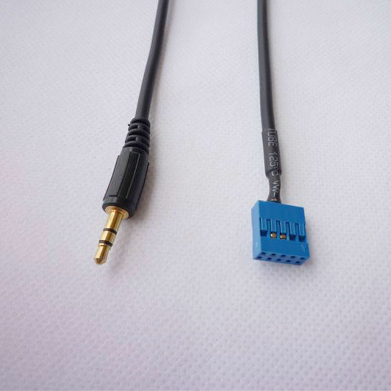 Adaptador de Cable de entrada auxiliar para coche, 1 unidad, 10 pines, interfaz de Radio para BMW E46 1998-2006, Cable auxiliar para automóvil