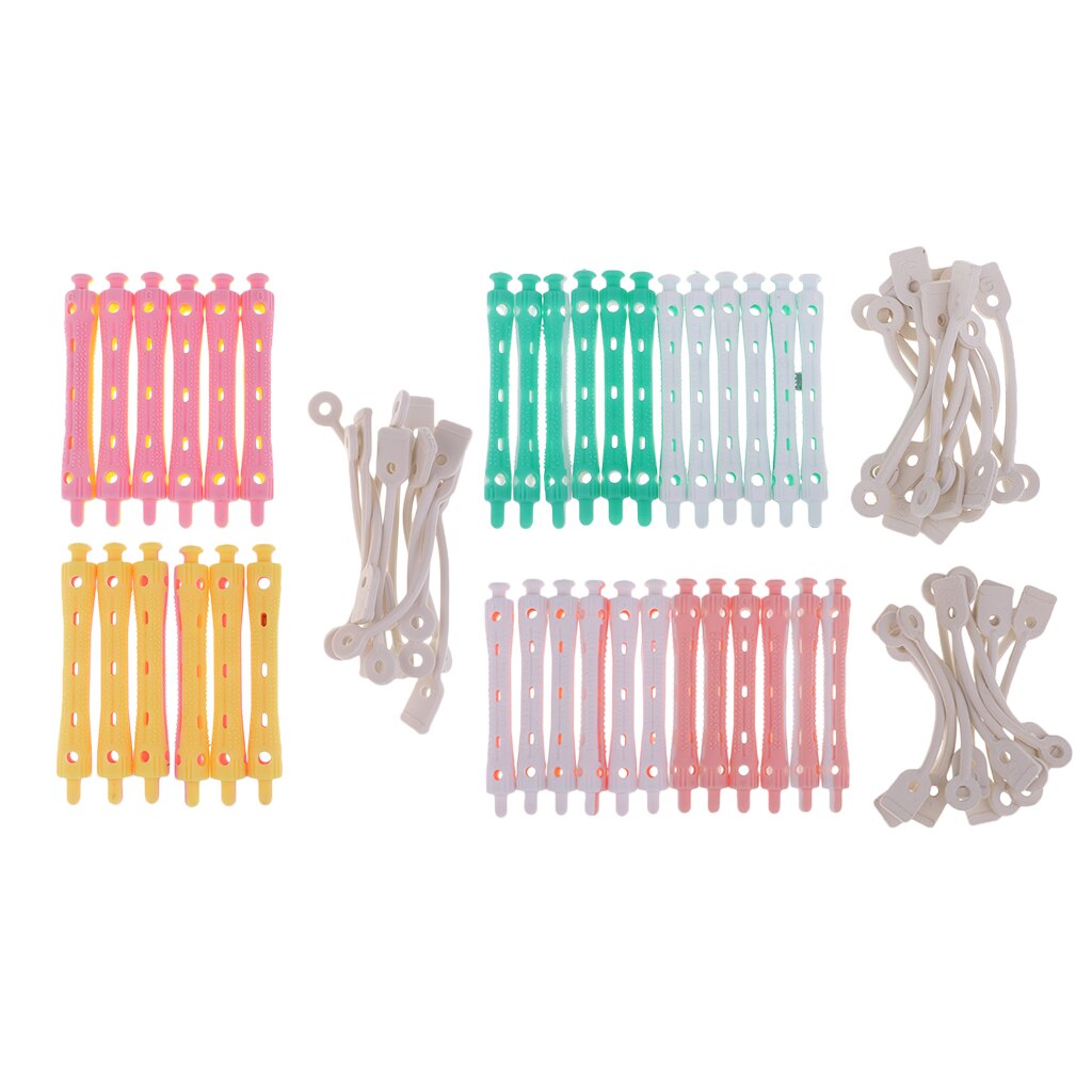 36pack Hair Hairdressing Perm Rods Rollers Salon DIY Hair Styling Curlers Tools