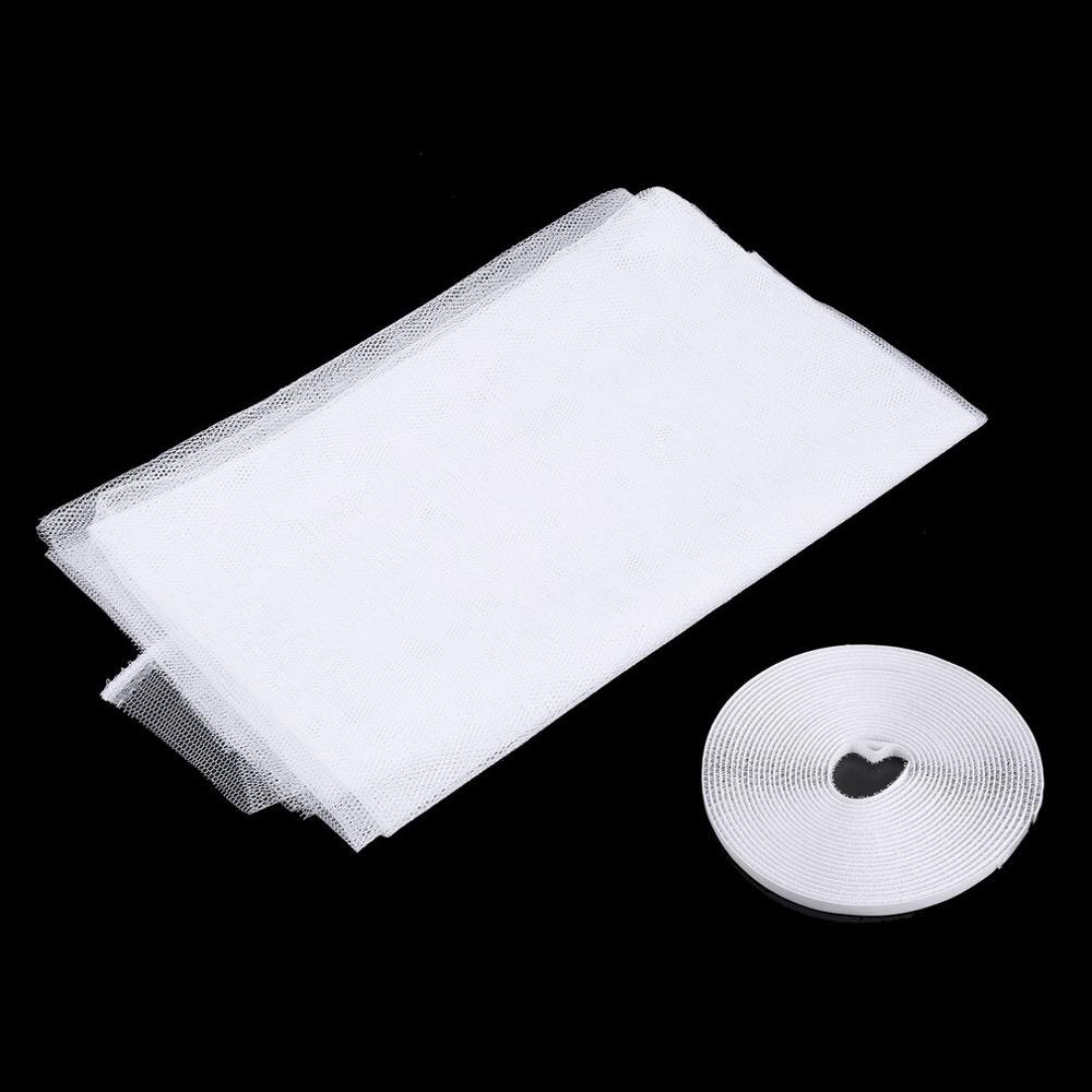 130 x 150cm anti-myg dør vindue net mesh stof gardin beskytter flyscreen dørskærm sommer stil mesh net