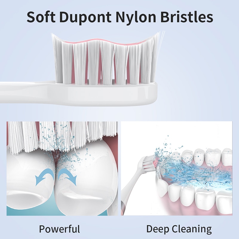 Sonic Toothbrush Electric ToothBrush Battery Operated Oral Hygiene Non Rechargeable Tooth Brush Deep Clean Adult Waterproof IPX7