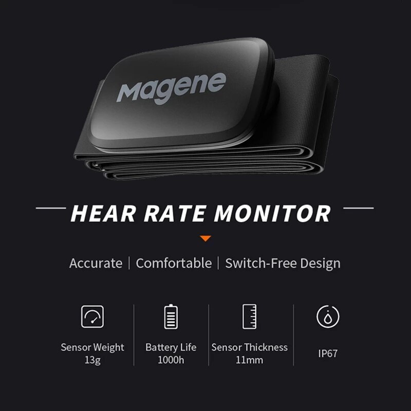 Magene Sensors Cycling S3+ HR ANT+ USB Dual Mode Speed Cadence Heart Rate Sensor Bike Computer Bike Wahoo Garmin XOSS iGPSPORT