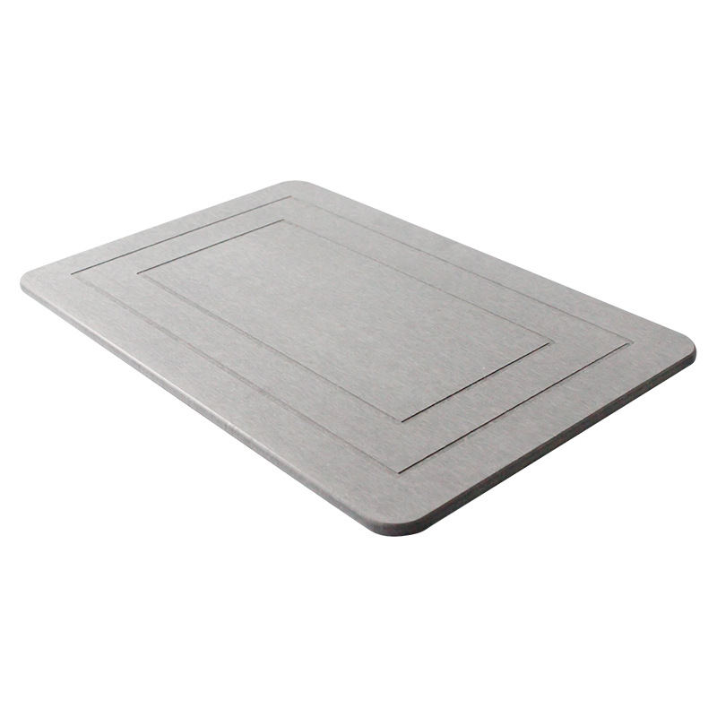 Alfombra de baño de piedra de diatomita para interiores, estera suave de barro de diatomita, absorción de agua, estera de ducha de piedra de diatomita de secado rápido, alfombras de entrada: YELLOW