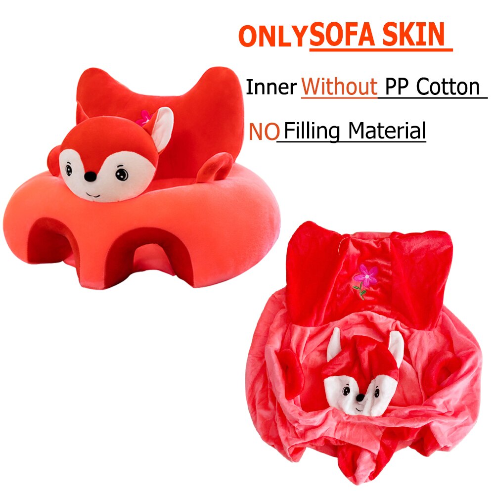 Alleen Cover Leuke Cartoon Baby Sofa Cover Leren Zitten Seat Feeding Stoel Case Kids Sofa Huid Zuigeling Babyzitje zonder Katoen: 7