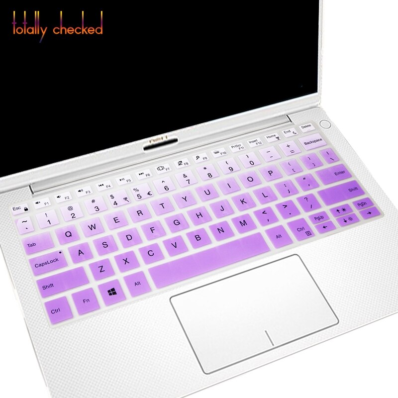 Silicone Keyboard Cover for Dell XPS 13 9370 9380 9365 - Ultra-Thin, Waterproof, Dustproof: Fade Purple