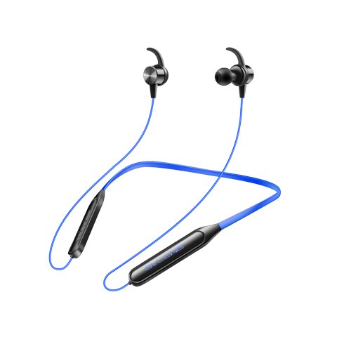 OVLENG S18 Wireless Bluetooth Earphones Sport Neckband Magnetic Earbuds Microphone Handsfree Stereo Bass Waterproof Earphone: BLUE